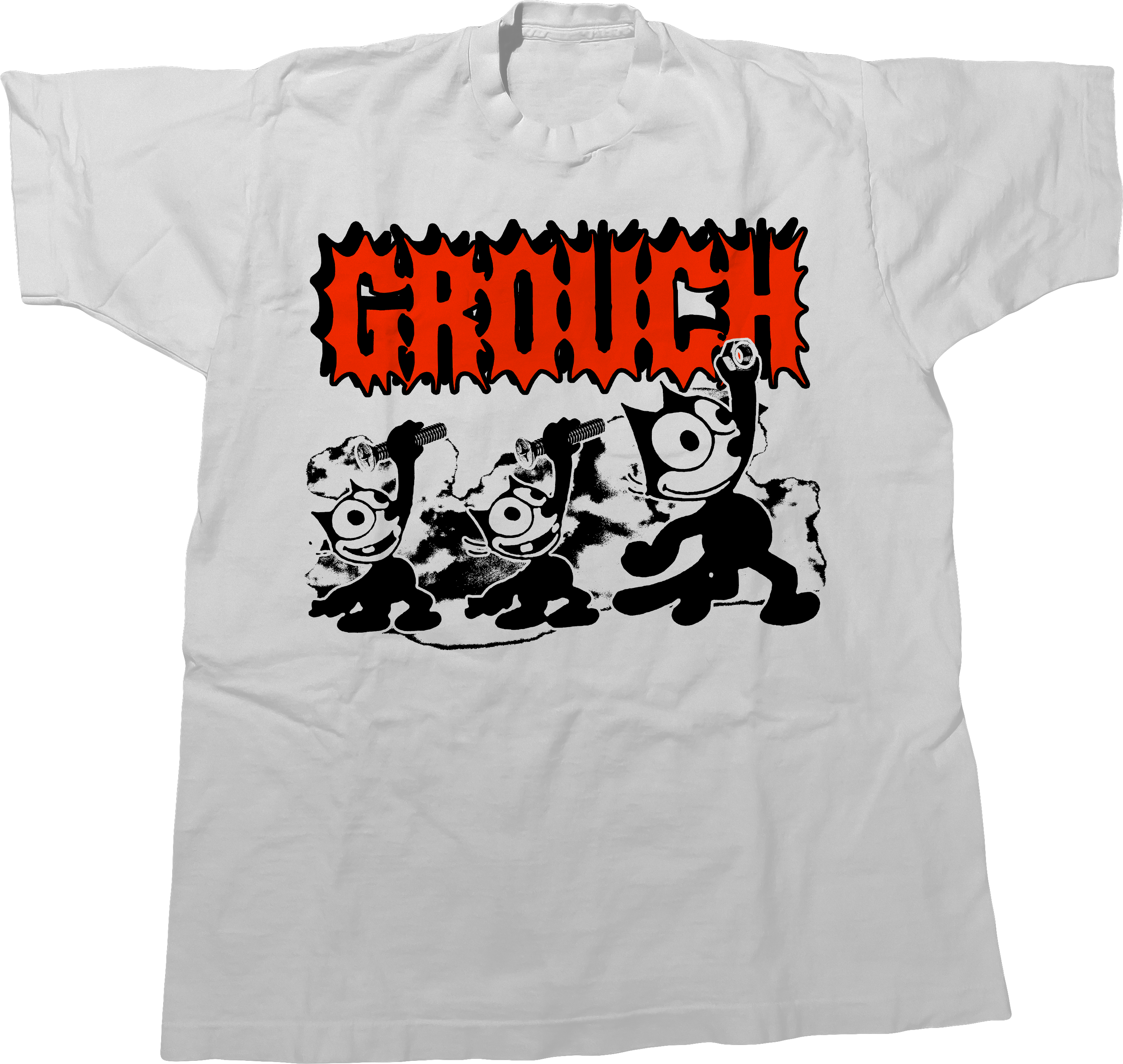 Grouch brand orange T-shirt design